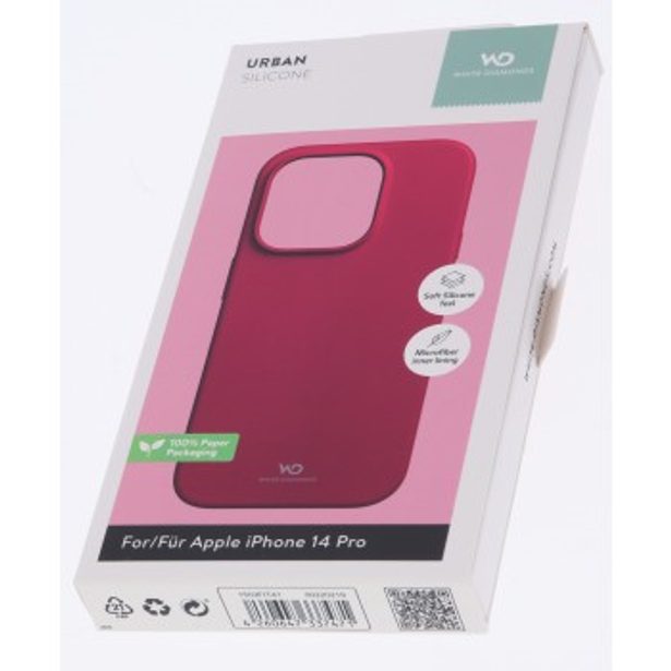 White Diamonds Urban Case, kryt pro Apple iPhone 14 Pro, fuchsiový