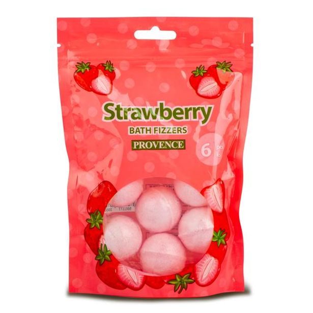 Provence ŠUMIVÁ BOMBA DO KOUPELE PROVENCE 6KS 20G JAHODA_hamashop