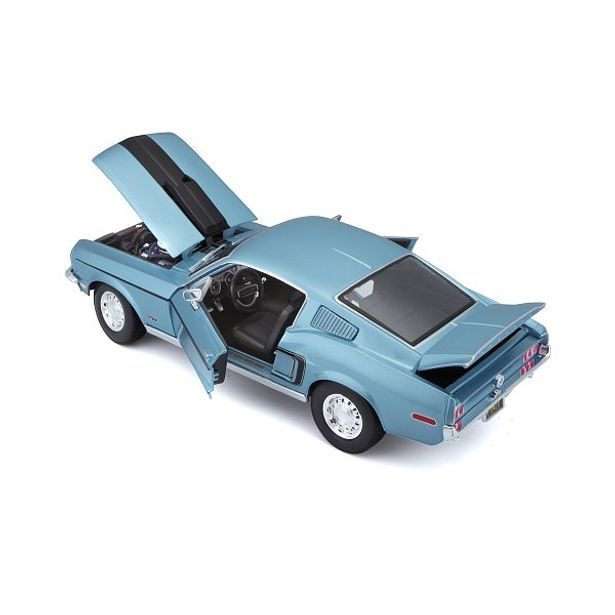 Maisto Maisto - Ford Mustang GT Cobra Jet FB 1968, metal modrá, 1:18