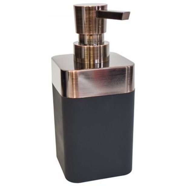 dávkovač 0,37l mýdla, MURCIA 6,8x6,8x15,8cm, ABS plast+pryž