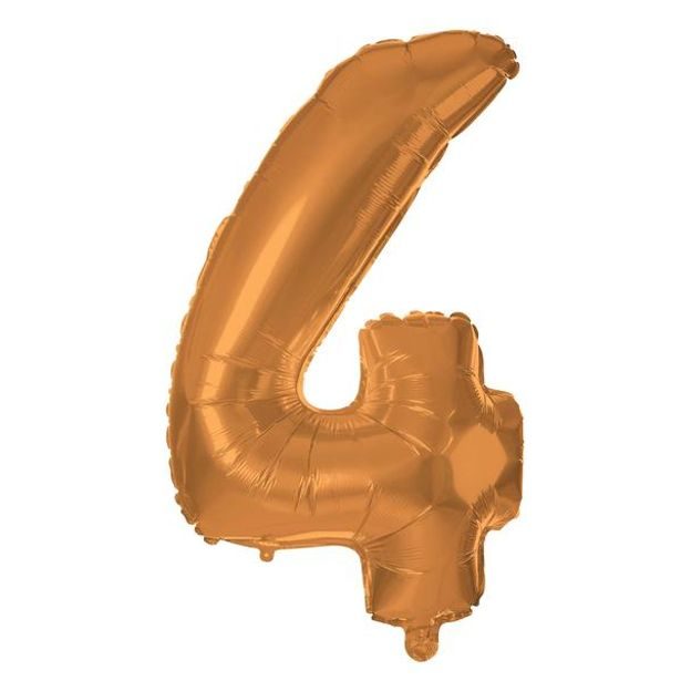 TORO BALÓNEK ČÍSLICE 4, 30CM, MATNĚ BRONZOVÁ