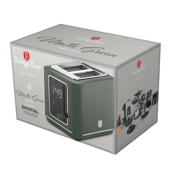 BERLINGERHAUS Topinkovač digitální nerez ocel Matte Green Collection BH-9665
