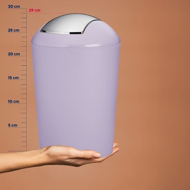 KELA Odpadkový koš Marta plast, fialová 29x19,5 cm KL-24549