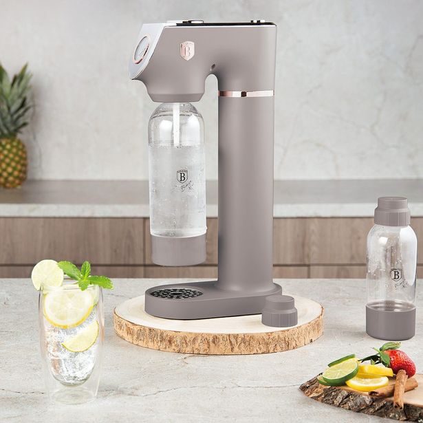 BERLINGERHAUS Výrobník sody SODABAR + 2 lahve Taupe Collection BH-8558