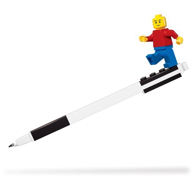 LEGO Gelové pero s minifigurkou, černé - 1 ks