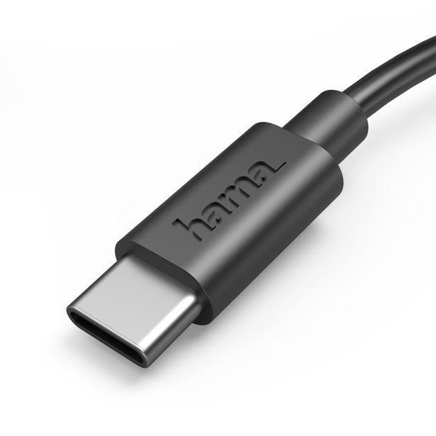 Hama kabel USB-C 2.0 typ A-C 0,5 m, černý
