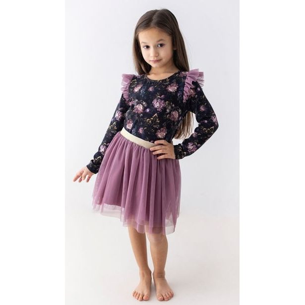 Dívčí blůzka Lily Grey černé pivoňky