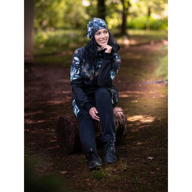 Unuo, Dámská čepice fleecová spadená, Listy a větvičky