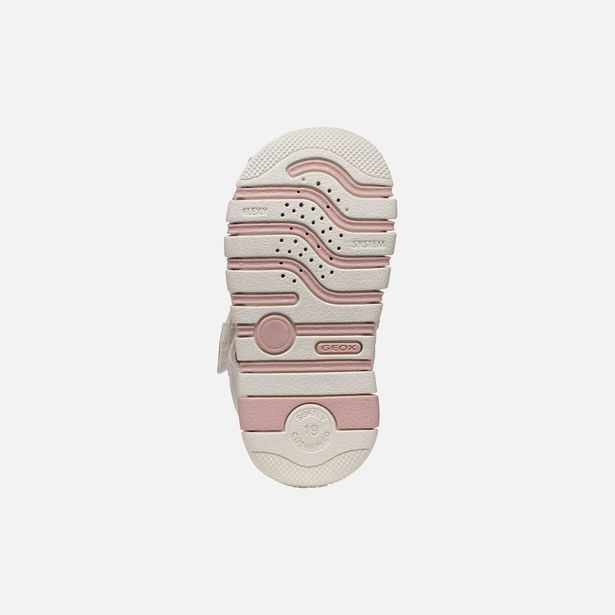 Šedé dívčí sandály pro první kroky Geox Sandal Iupidoo