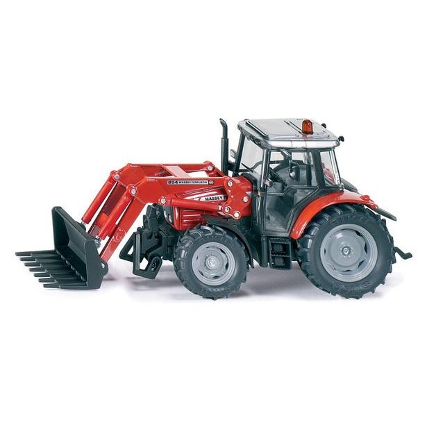 SIKU Farmer - Traktor Massey Ferguson s čelným vidlicovým nakladačom, mierka 1:32