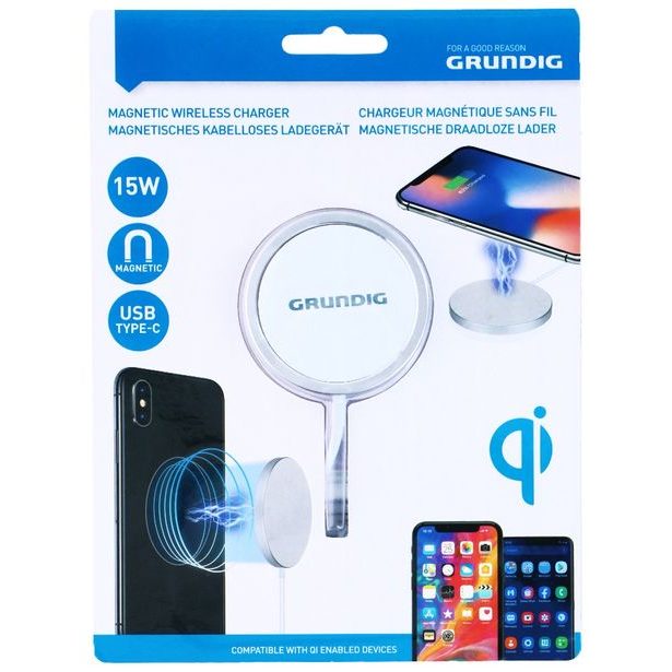 GRUNDIG Bezdrátová nabíječka magnetická 15W ED-224310
