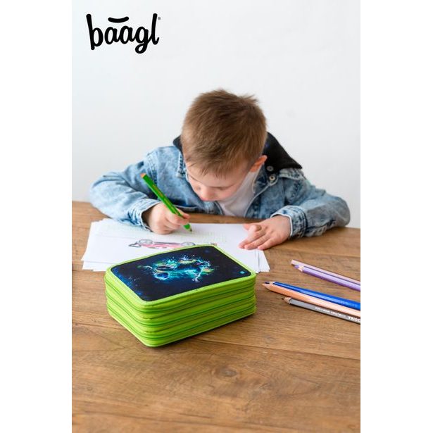 BAAGL Školní penál třípatrový Fotbal Hráč