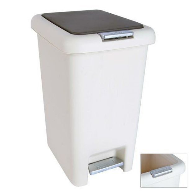 koš odp.20,0l pedál, DUST, 34x25x43cm, plast