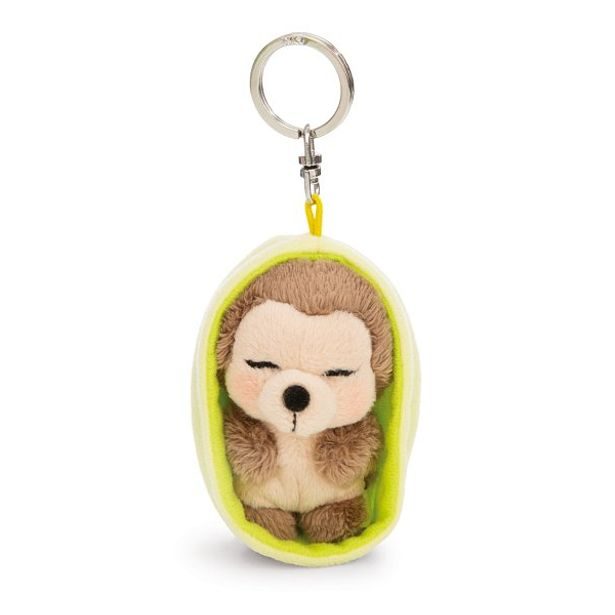 NICI NICI klíčenka spící Ježek 8cm, světle zelený košík, GREEN