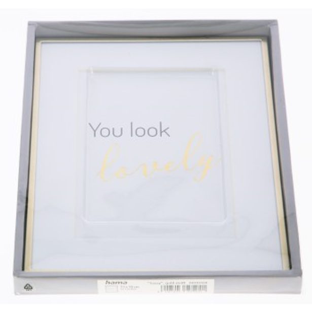 Hama portrétový rámeček SASSY, 13x18 cm, zlatá matná