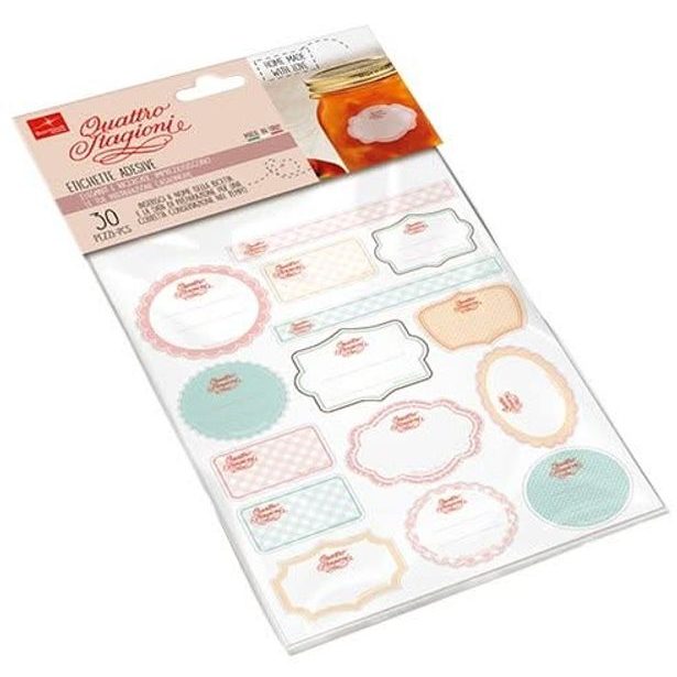 etikety QUATTRO St. 30ks, samolepky