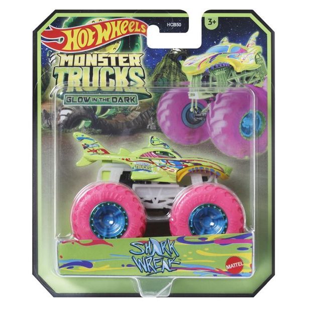 HW MONSTER TRUCKS SVÍTÍCÍ VE TMĚ ASST