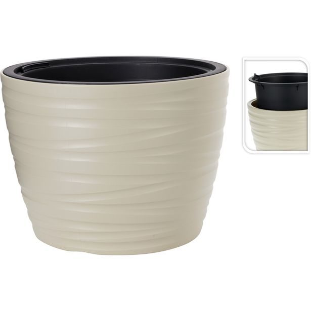 PROGARDEN Květináč průměr 47x výška 35 cm šedá taupe KO-Y89300750