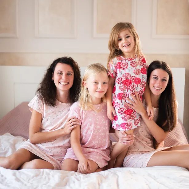 ESITO Dívčí noční košile Motýlek - růžová