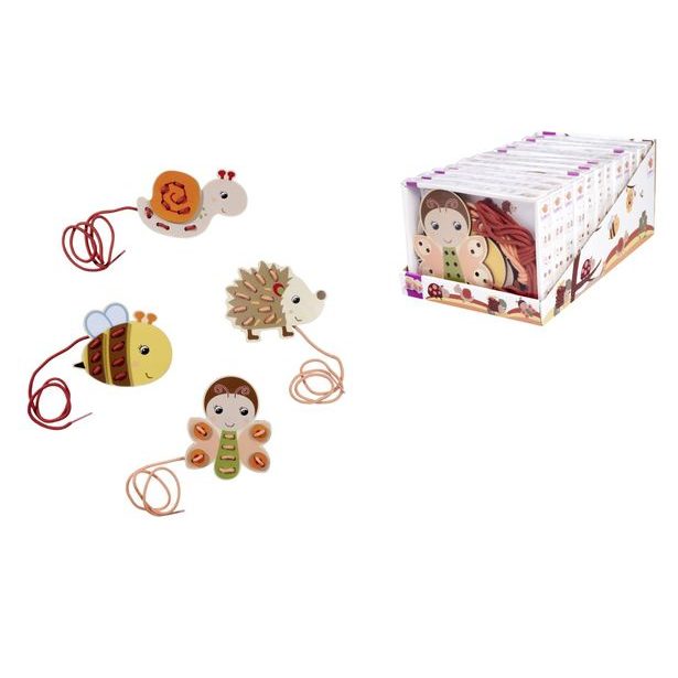 Dřevěná vyšívací hra 15ks, DP12