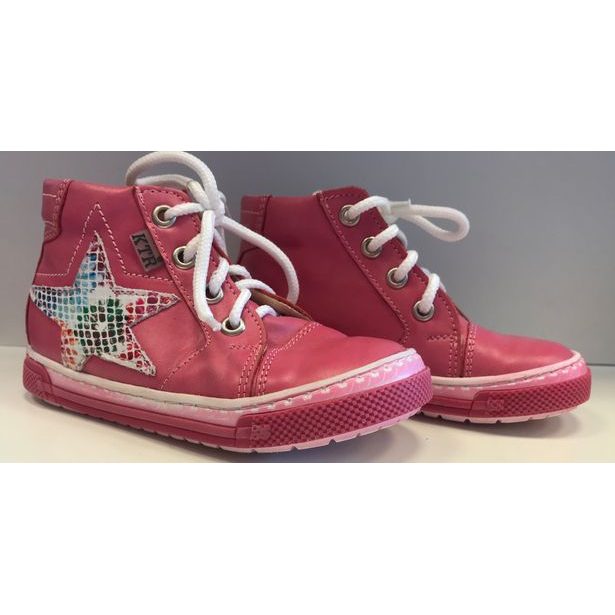 KTR-celoroční obuv růžová+hvězda