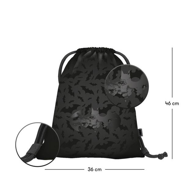 BAAGL SET 3 Core Batman černý: batoh, penál, sáček