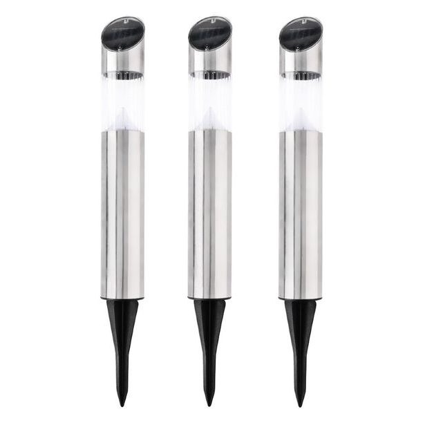 GRUNDIG Solární zahradní osvětlení lampa sada 3 ks nerez 53cm ED-212352