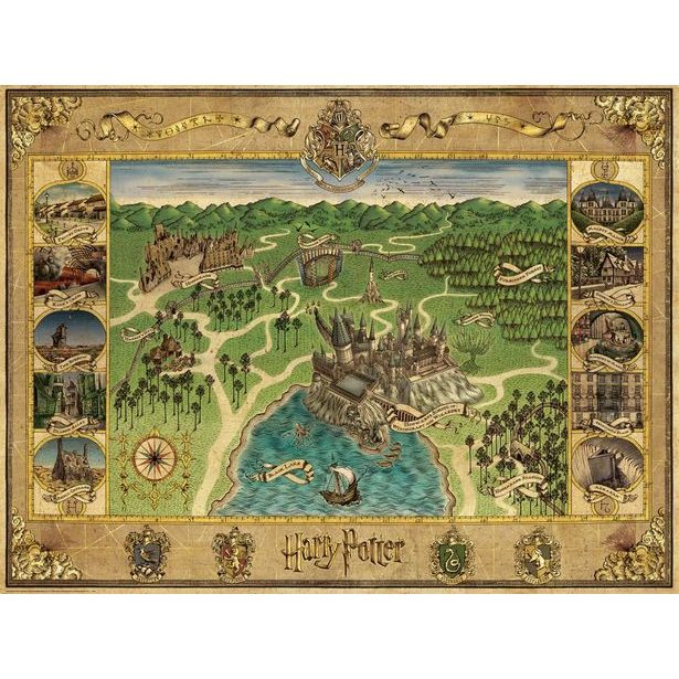 Harry Potter: Mapa Bradavic 1500 dílků