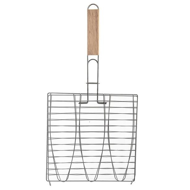 Grilovací mřížka na ryby 28x29 cm