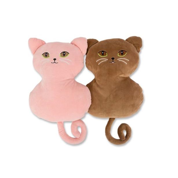 KOČKA VELKÉ OČI růžová 35 cm