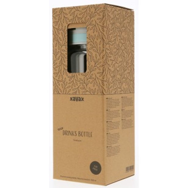 Xavax To Go, lahev na nápoj, 1,25 l, šroubovací, rukojeť, průhledná