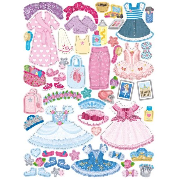 Šaty pre baletku EMMU – Kniha samolepiek