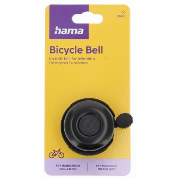 Hama cyklo zvonek 5,5 cm, černý