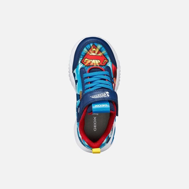 Tmavě modré chlapecké svítící tenisky Geox Assister