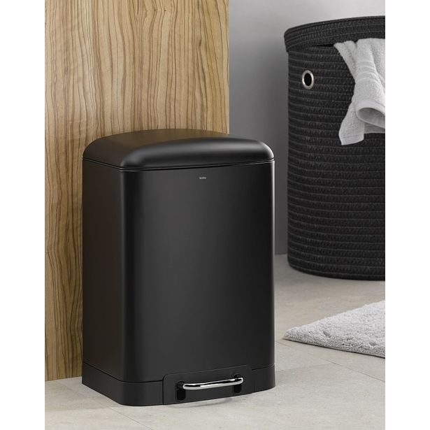 KELA Odpadkový koš DAVINO 6 l černá KL-22975