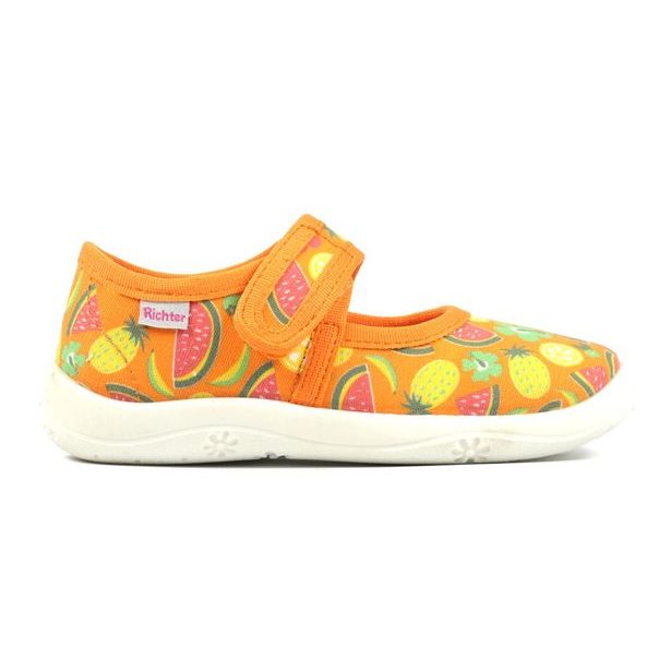 Dívčí přezůvky, baleríny Richter - ovoce