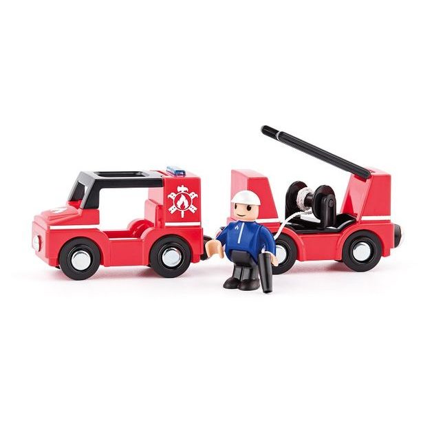 WOODY Autíčka k dráze - Hasiči, 3ks