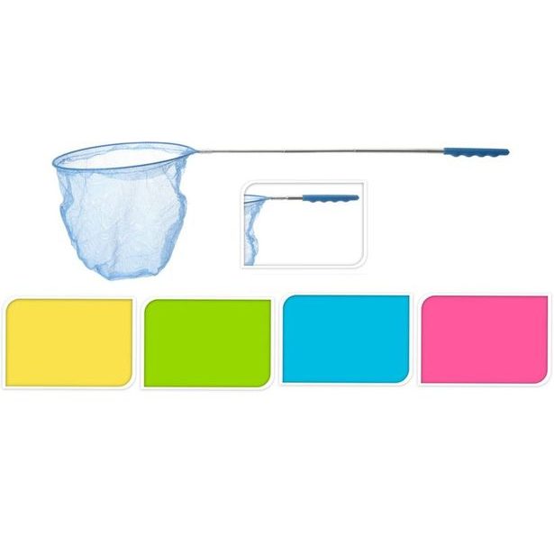 podběrák na rybičky d20cm, teleskop.ruk. 15-47cm, mix barev