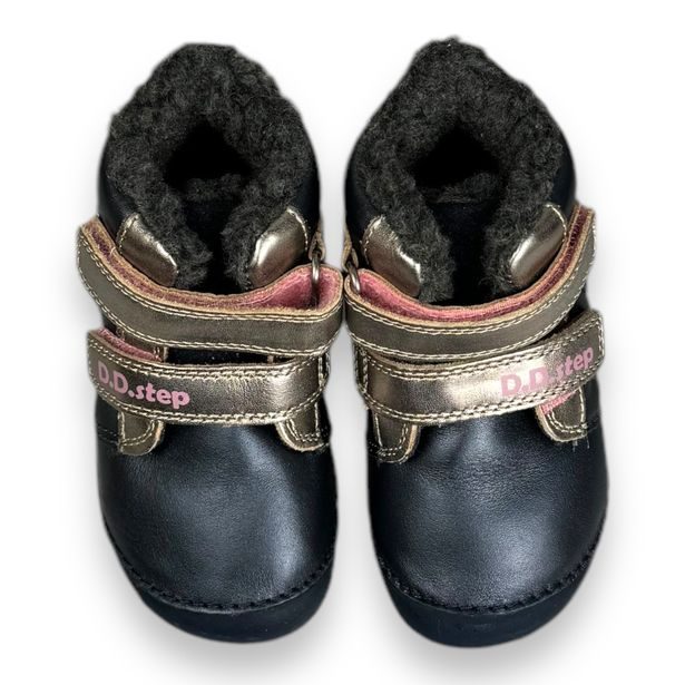 DDstep dětské zimní barefoot boty - Motýl