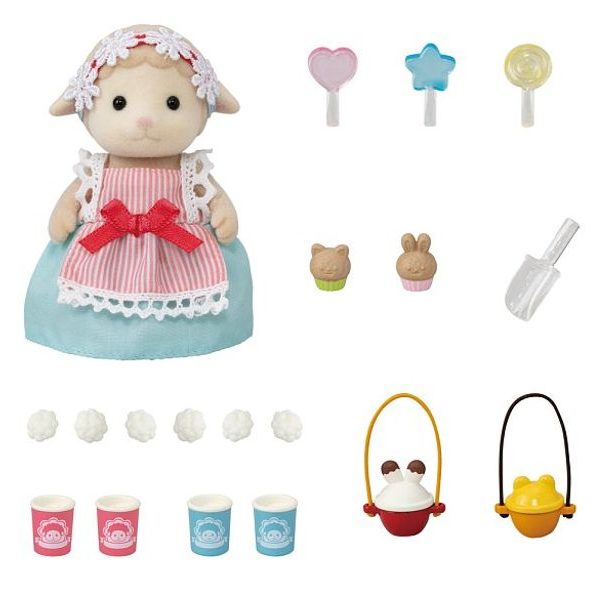 Sylvanian family Popcorn pojízdná prodejna s ovečkou