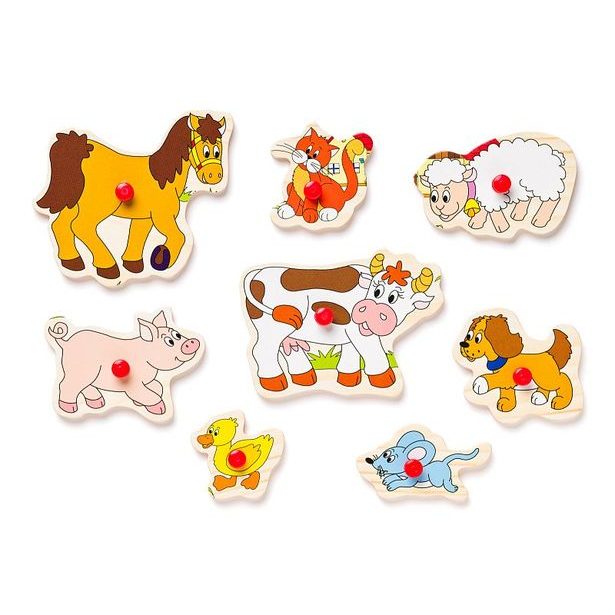 Disple. 12ks - Puzzle na doske "Detské motívy"