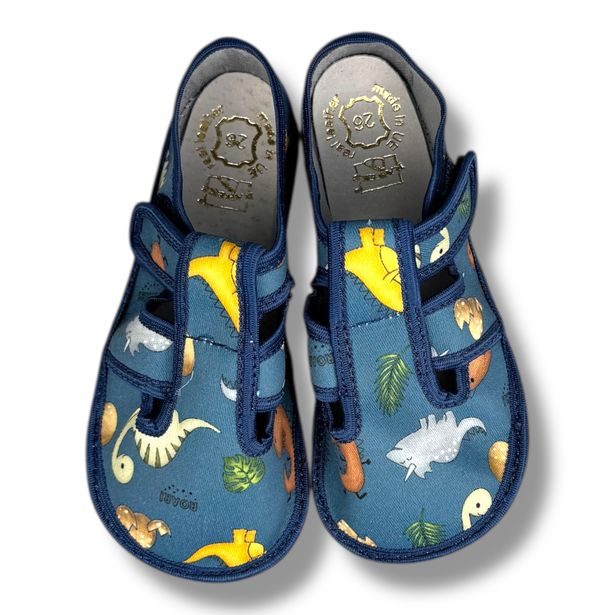 Raweks ZUZIA Z29 – dětské barefoot přezůvky - Dinosauři