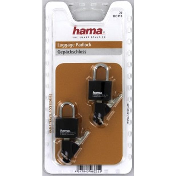 Hama luggage Lock, set of 2, black