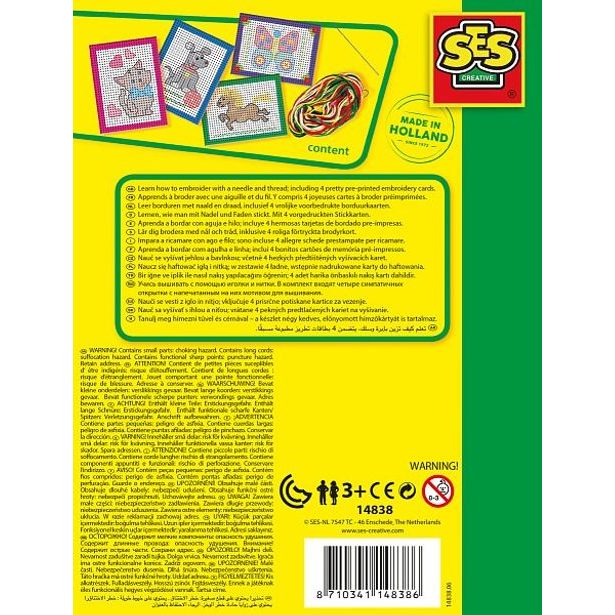 Vyšívací souprava s barevnými předlohami