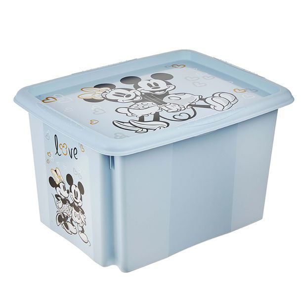 10 BOX ÚLOŽNÝ S VÍKEM MICKEY 30L PLAST