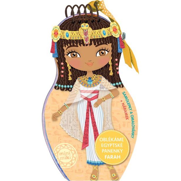 Oblékáme egyptské panenky FARAH – Omalovánky Baagl