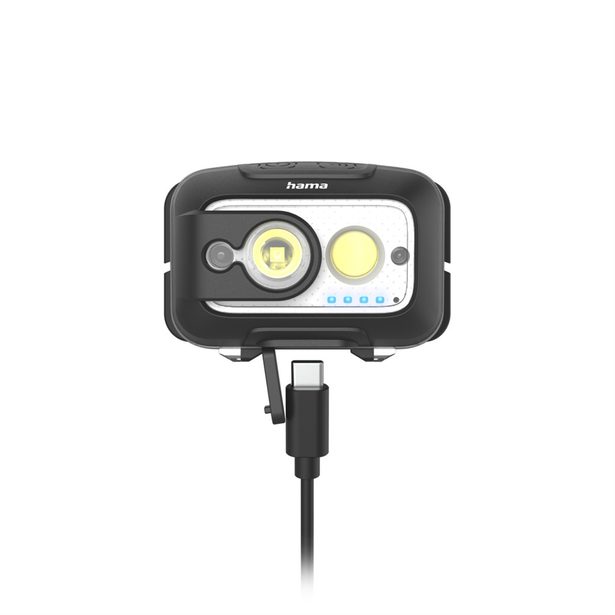 Hama HL500-C, LED čelovka, nabíjecí, 500 lm / 110 m, IP44