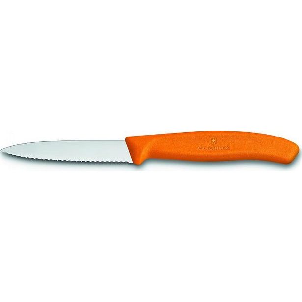 nůž 8cm kuch.VLNKA, ORANŽ, VICTORINOX