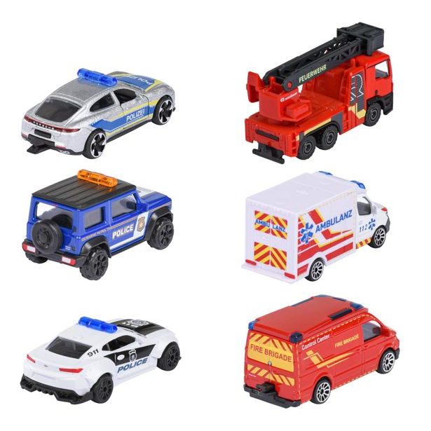 Auto SOS kovové, 6 druhů