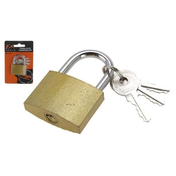 zámek 40mm visací+3klíče